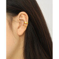 wholesale S925 Sterling Silver EA558 Korean Minimalist Versatile X-shaped Interwoven Ear Clips for Women-0-2