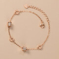 wholesale S925 silver fresh, sweet, and minimalist style personalized diamond-embedded slim waist cylindrical bracelet S7177-0-3