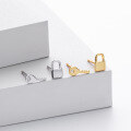 wholesale 925 Sterling Silver Lock And Key Stud Earrings For Women-0-1