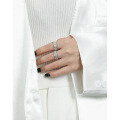 wholesale S925 Sterling Silver, uniquely designed irregular textured open ring for couples-0-2