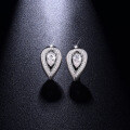 wholesale 18k Gold Plated S925 Silver Same Style Messika Waterdrop 4*6mm Full Moissanite Stud Earrings-0-1
