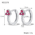 wholesale S925 Silver New Amazon Earrings, Light Luxury Advanced Design Ear Clips with Micro-Inlaid Zirconia, Versatile Ear Wholesale-0-14