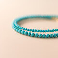 wholesale S925 silver synthetic turquoise bracelet, fashionable and elegant lady retro accessory for women S5132-0-2