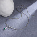 wholesale 925 Sterling Silver Trendy Women's Ins Hip-Hop Minimalist Style Personalized Small Snake Necklace New Choker Necklace-0-2