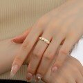 wholesale S925 Sterling Silver Light Luxury High-End Delicate Curved Bond Twisted Design Small & Chic Elegant Fashion Ring for Women-0-2
