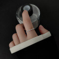wholesale S925 Silver Interlocking Chain Ring Geometric Minimalist Ins Korean Style Index Finger Jewelry J9098-0-1