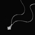 Sterling Silver 1-Carat Moissanite Pendant Necklace for Women-0-1