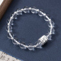 wholesale 925 Silver Small Fresh Sweet Ins Style Niche Design Synthetic White Crystal Text Light Bead Bracelet S7988-0-1