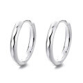 wholesale S925 Sterling Silver Korean Minimalist Ins Geometric Twist Irregular Minimalist Circle Versatile Commuter Earrings-0-5