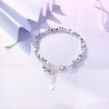 wholesale Sterling Silver A Few Taels of Broken Silver Bell Bracelet for Women, Small and Chic Design, High-End Summer Trend, Luxury Gift for Best Friend, Broken Silver Bead Bracelet-0-0