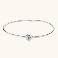 Sterling Silver Moissanite Unisex Bracelet, Cross-Border Hot Seller, Simple Commuter Style-0-0