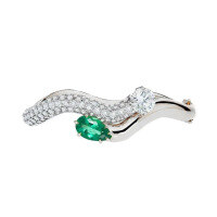 wholesale Metal Material: 925 Silver Gold-Plated High Carbon Diamond Muzo Green Pear Cut Exquisite Fashion Versatile Jewelry Ladies Bracelet-Muzo Green 925 Silver