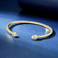 18K Gold Plated S925 Silver Moissanite Water Drop Bangle for Cross-Border Live Streaming-0-2