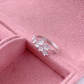 wholesale S925 Sterling Silver Yaxi Camellia Ring for Women, Ins High-End Sense of Luxury French Style Gentle Small Fragrant Wind Flower Ring-0-3