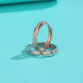 wholesale S925 Sterling Silver Minimalist Design Love at First Sight His and Hers Couple Rings with Two-Tone Plating and Zircon-0-3