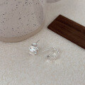 wholesale S925 Sterling Silver C-Shaped Oval Stud Earrings Women New Arrival Popular Niche Design Earrings-0-3
