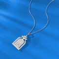 wholesale S925 Sterling Silver New Style Happiness Gate Castle Necklace Collarbone Chain, Versatile and High-End-0-2