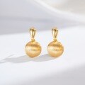 24K Gold-Plated Silver Needle Hand-Filigree Retro Vintage Ins Style Minimalist Earring Wholesale-0-12