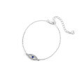 wholesale 925 Sterling Silver FarFan Light Luxury Zircon Evil Eye Bracelet for Women Ins Euro-American Small Batch Design Cross-border Wholesale-0-5