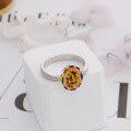 wholesale S925 silver electroplated two-tone ring with irregular design in niche retro style for jewelry wholesale-0-2