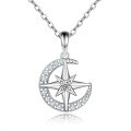 wholesale S925 Sterling Silver Zircon Necklace for Women, High-End European and American Cross-Border Jewelry, Collarbone Chain, Small Batch Versatile Wholesale-0-24