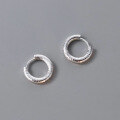 wholesale 925 Silver Fresh and Sweet Ins Style Niche Design Concave-Convex Texture Ear Clasp M05868-0-2
