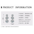 925 Sterling Silver Square Double Prong Single Stone D Color Moissanite Earrings-0-60