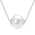 S925 Sterling Silver Simple Single Freshwater Pearl Pendant-0-3