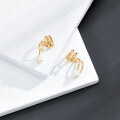 wholesale K Gold Plated, Dunli New Ins Style Luxury Pearl Earrings Meteorite Ear Clips Wholesale from Manufacturer-0-2
