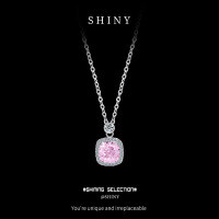 Metal Geometric Gemstone Jewelry Set, Elegant Light Blue Minimalist Collarbone Necklace.-S925 Sterling Silver + High Carbon Diamonds  925 Silver