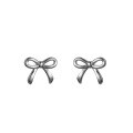 wholesale S925 Sterling Silver Bow Earrings for Women, Korean Style Fresh and Cute Simple Earrings E6411-0-4