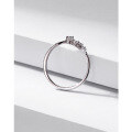wholesale S925 Sterling Silver Small Star Diamond Ring for Women, Adjustable Opening, Light Luxury Minimalist Niche Design High-End Sense Finger Ring for Index Finger-0-3