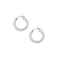 wholesale S925 Sterling Silver Geometric Circle Minimalist Versatile Textured Korean Version Ins Original Indie Design Earrings for Women-0-6