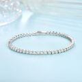 wholesale 18k Gold Plated S925 Silver 18mm Round Moissanite Minimalist Ins Style Horsehoe Bracelet for Stacking-0-3