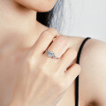 S925 Silver 15ct Oval Moissanite Ring for Women, Live Wholesale-0-3