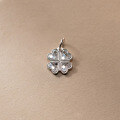 wholesale 999 Silver NaLan Fresh Sweet Ins Style Design Ice Ice Clover Four-Leaf Clover Pendant Y01595-0-0