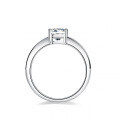 S925 Silver Moissanite Ring Women's Luxury Set Fancy Emerald-Cut Rectangle 2 Carat-0-3
