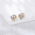 wholesale S925 Sterling Silver Small Niche Design Freshwater Pearl Stud Earrings, Summer Fresh Pearl Earrings, Cross-Border New Accessories TEMU-0-2