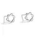 wholesale Sterling Silver S999 Ear Piercing Earrings for Women, Pure Silver Small and Mini Double-ended Ear Studs, Cartilage Ear Studs, Minimalist Ear Piercing Needle Ear Accessories-0-34