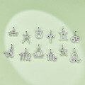 wholesale S925 Silver New Classic Twelve Zodiac Signs Series Pendant with D Color Moissanite, Unisex Necklace-0-1