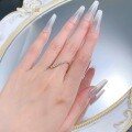 wholesale 925 Silver Curved Wave Irregular Ring by Zhuozhifan Jewelry, New Cross-Border Style for AliExpress, Stackable Ins Aesthetic-0-3