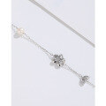 wholesale 925 Sterling Silver Freshwater Pearl Flower Bracelet for Women, Small Batch Design, Korean Style High-End Sense Accessories Gift for Best Friend or Girlfriend-0-3