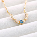 wholesale S925 Gold Plated 14k Japanese Small Fresh Sweet Style Jewelry Wholesale Daily Wear Collarbone Chain-0-2