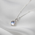 wholesale S925 Sterling Silver Fresh and Sweet Ins Style Niche Design Personalized Five-Petal Flower Necklace Y01863-0-3