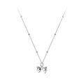 wholesale S925 Sterling Silver Bow Necklace for Women, Korean New Design, Small and Exquisite, Luxurious and Elegant Choker-0-4