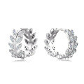 wholesale 925 Sterling Silver, Moissanite Leaf Earrings, Ear Cuffs for Women, High-End Style, Instagram Aesthetic, Wholesale Ear Jewelry-0-4
