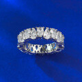 wholesale S925 Sterling Silver Irregular Teardrop Full Diamond Ring for Women,Ins。-0-2