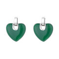 wholesale S925 Sterling Silver Korean-style Creative Trendy Heart-shaped Resin Enamel Fashion Playful Color-blocking Versatile Earrings-0-4