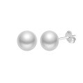 wholesale S925 Sterling Silver Cloud-Pull Earrings with Simple Design Near-Round 3-6mm Freshwater Pearls, Korean Style Manufacturer-0-4