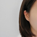 wholesale S925 Silver Korean Version Ear Clips for Non-Pierced Ears, INS Minimalist Stud Earrings for Students-0-3